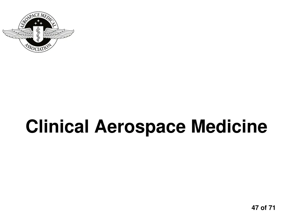 clinical aerospace medicine