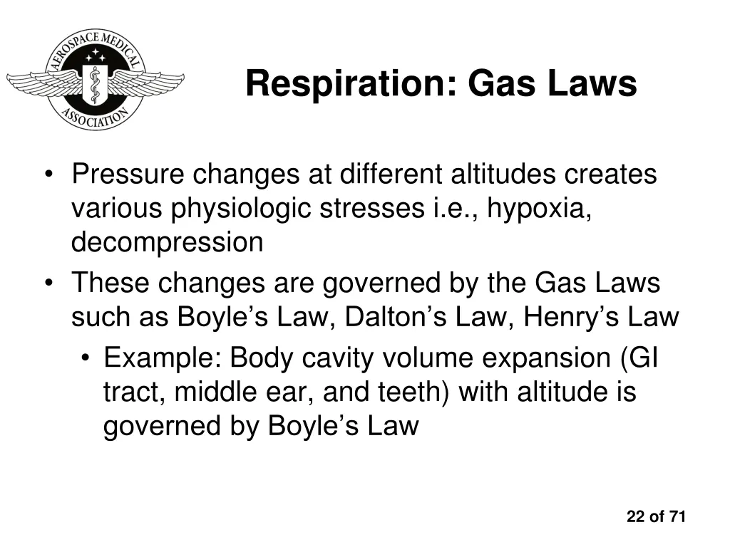 respiration gas laws