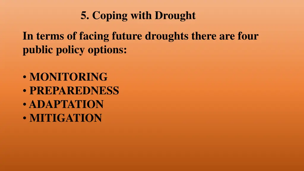 5 coping with drought