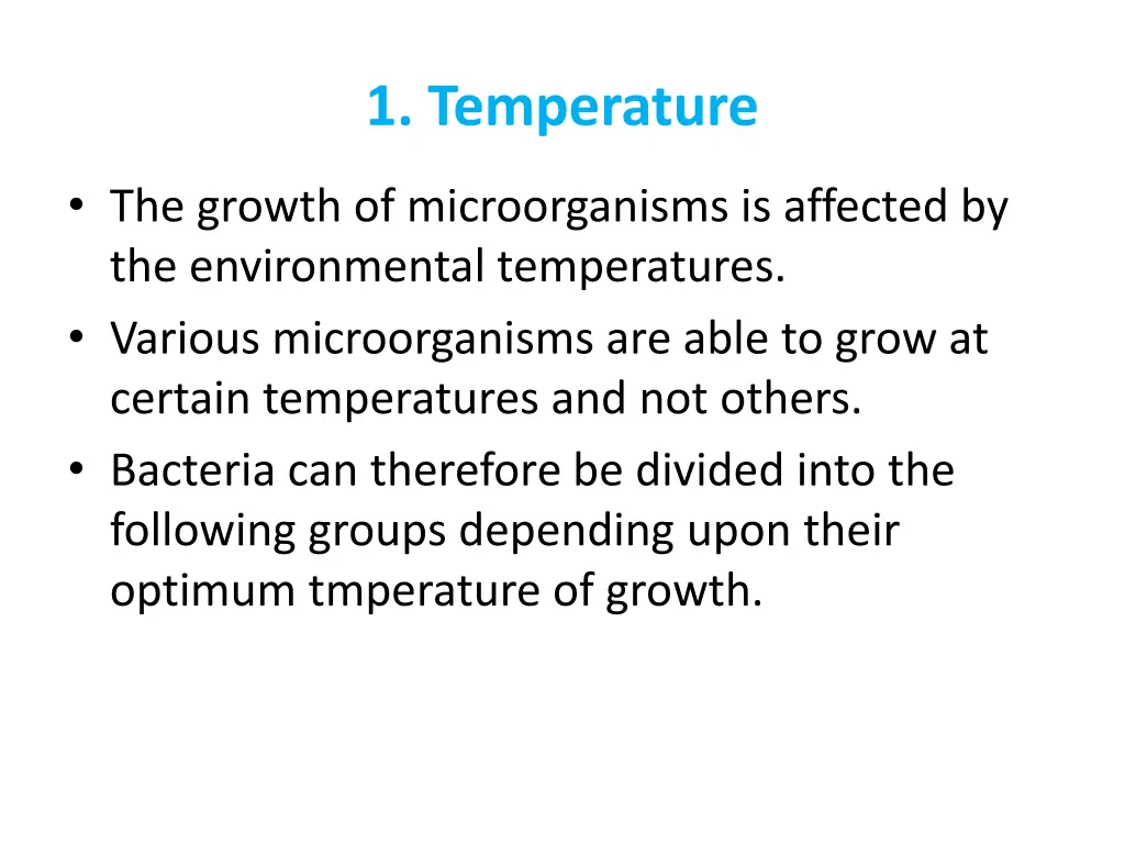 1 temperature