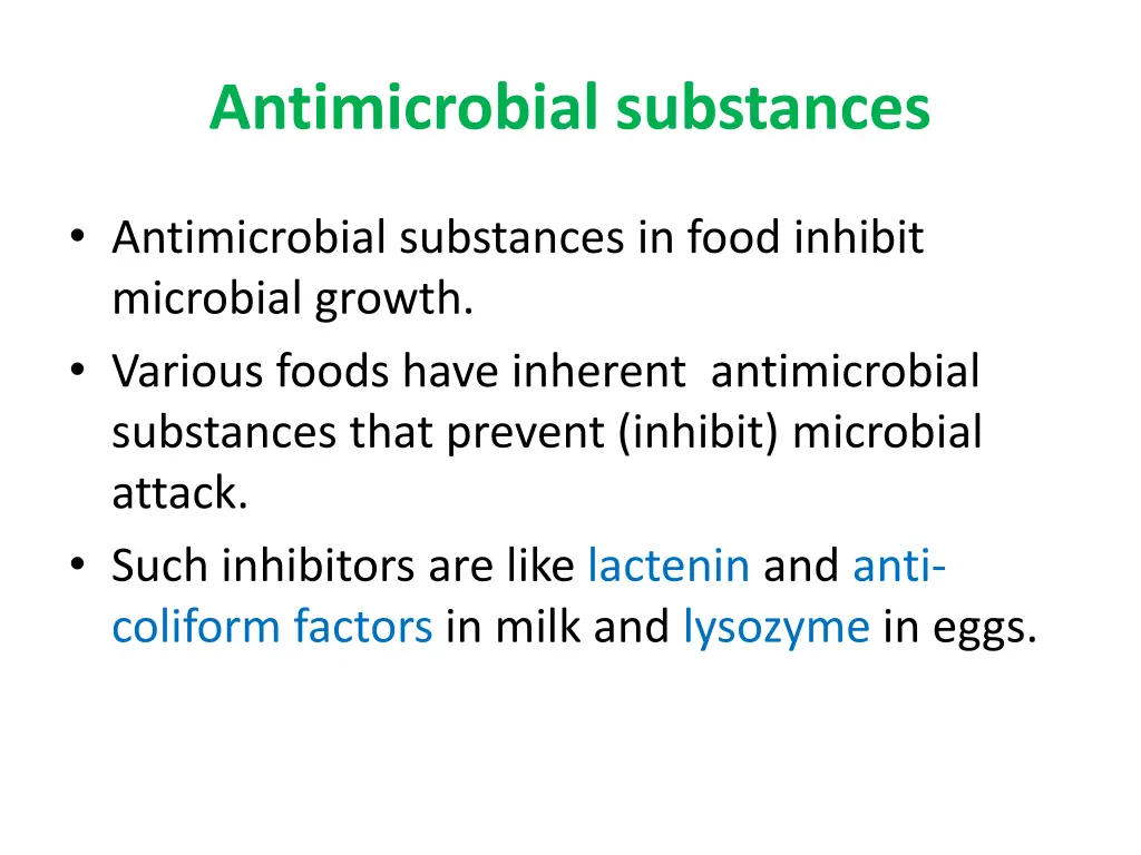 antimicrobial substances