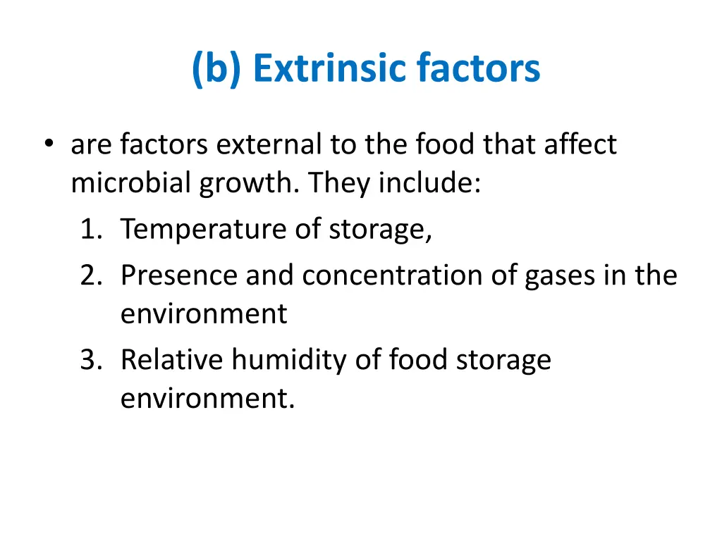 b extrinsic factors