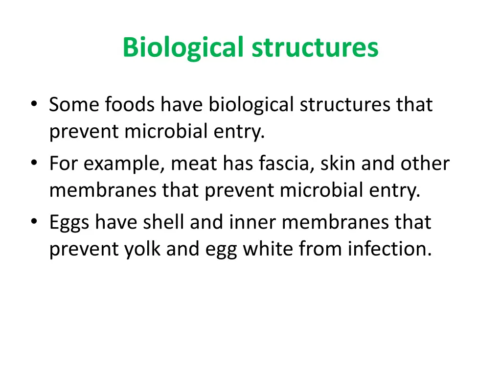 biological structures