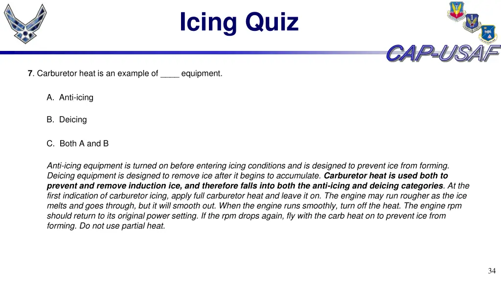 icing quiz 6