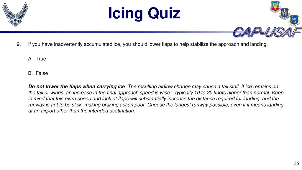 icing quiz 8