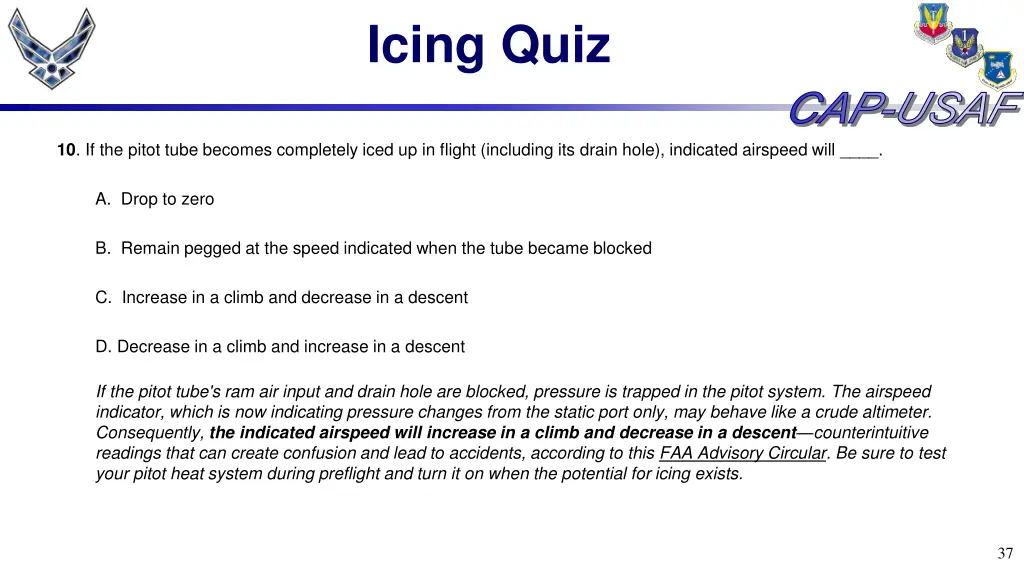 icing quiz 9