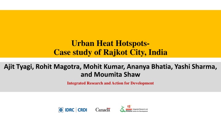 urban heat hotspots case study of rajkot city