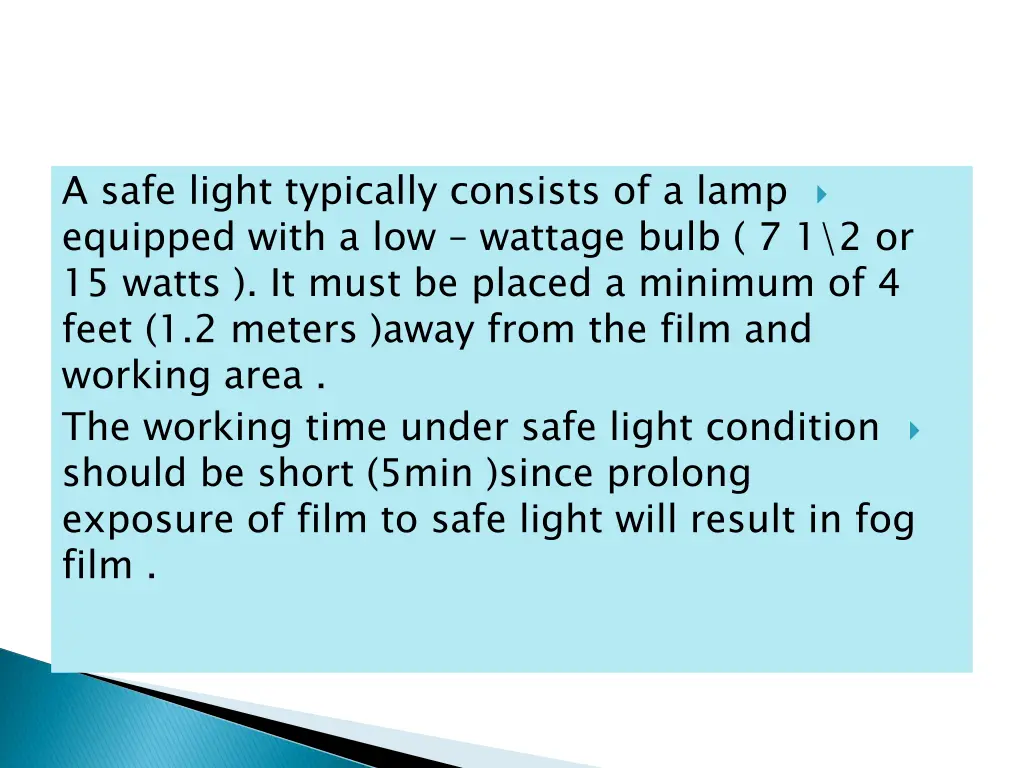 a safe light typically consists of a lamp