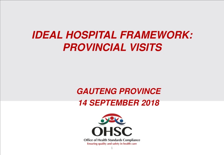 ideal hospital framework provincial visits