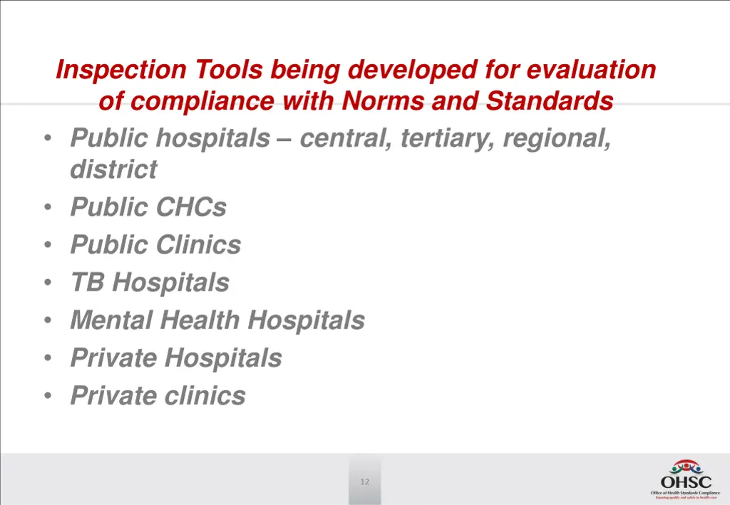 inspection tools being developed for evaluation