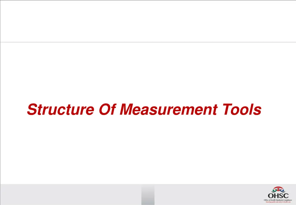 structure of measurement tools