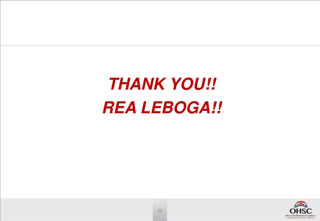 thank you rea leboga