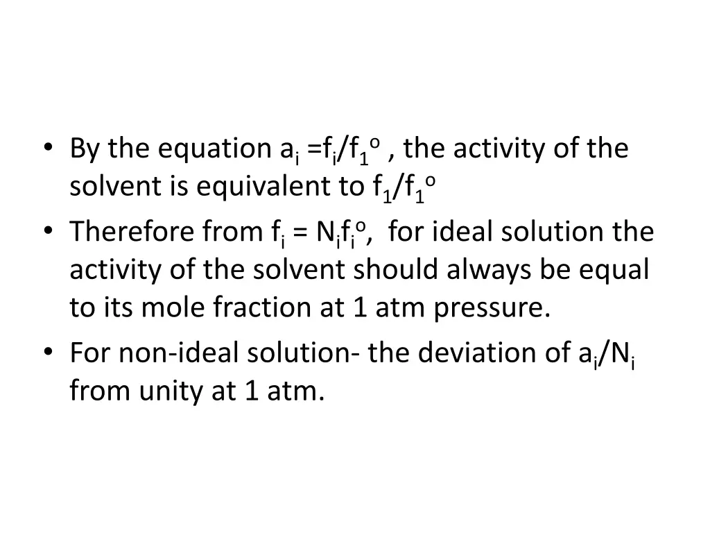 by the equation a i f i f 1 o the activity