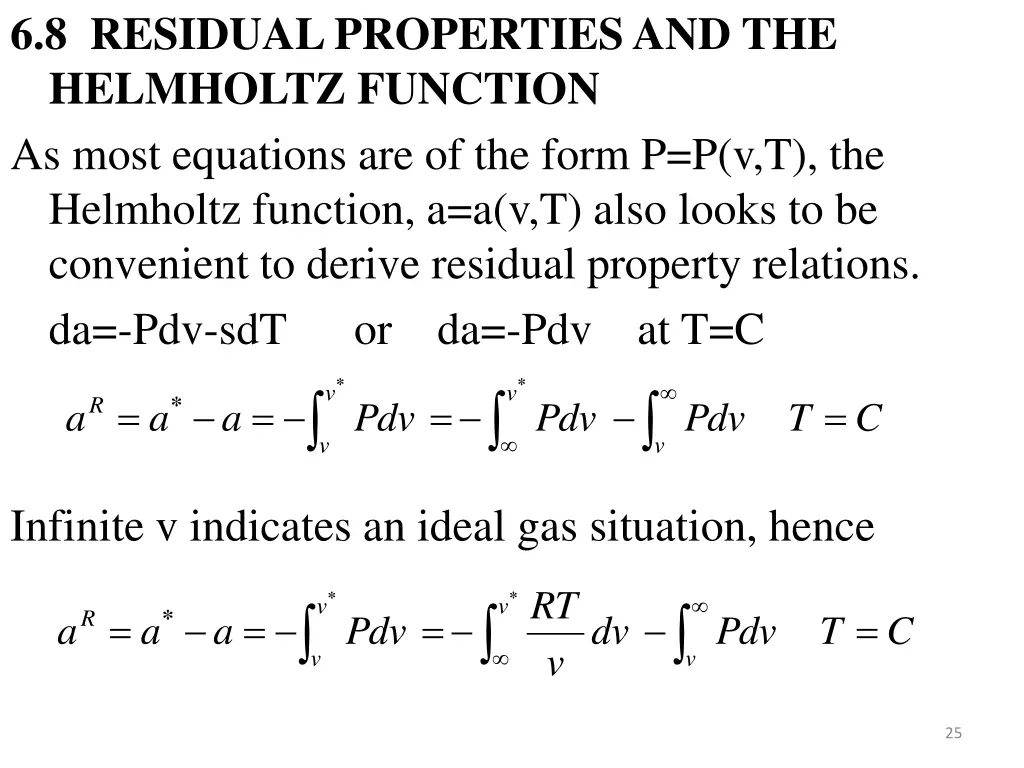 6 8 residual properties and the helmholtz