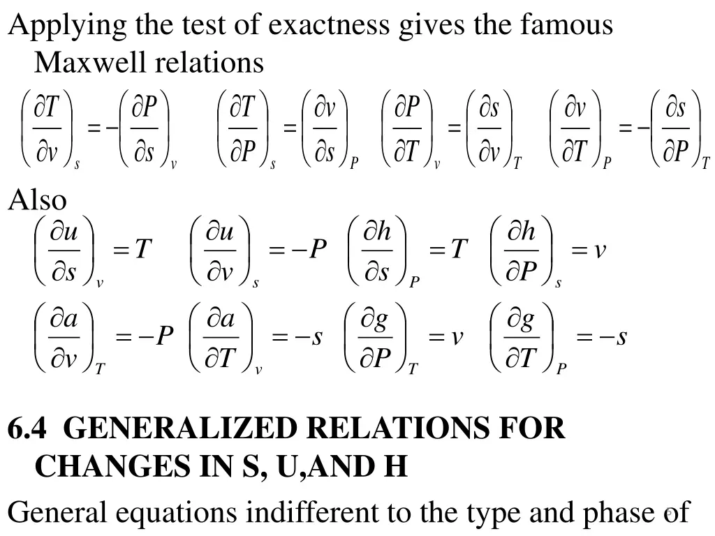 applying the test of exactness gives the famous