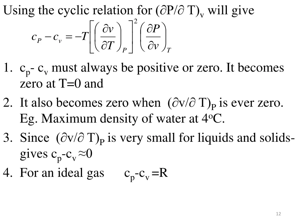 using the cyclic relation for p t v will give