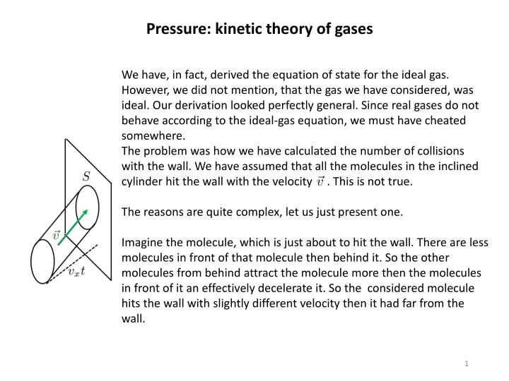 pressure kinetic theory of gases