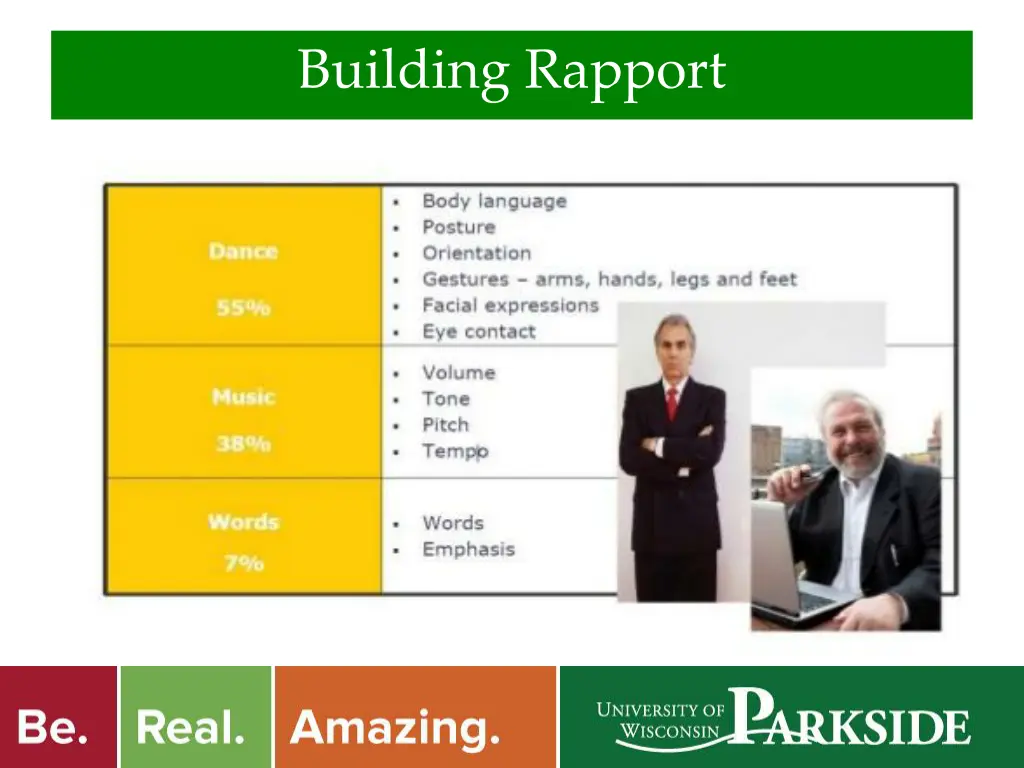 building rapport