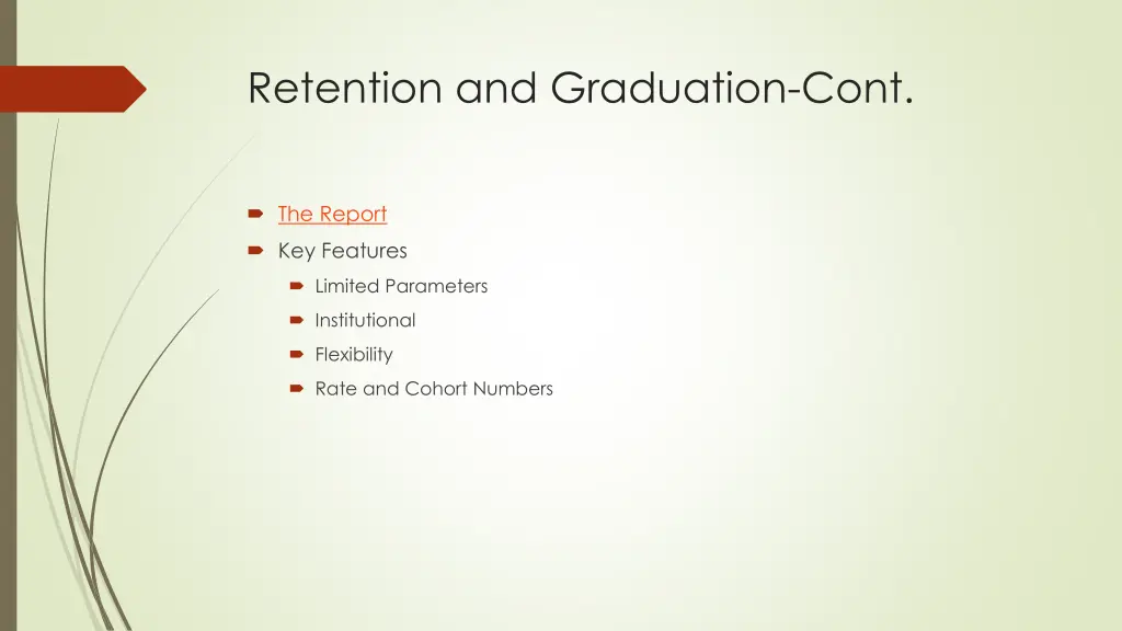 retention and graduation cont 2