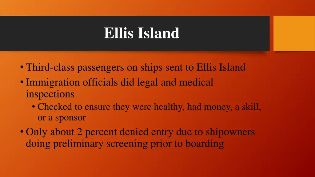 ellis island