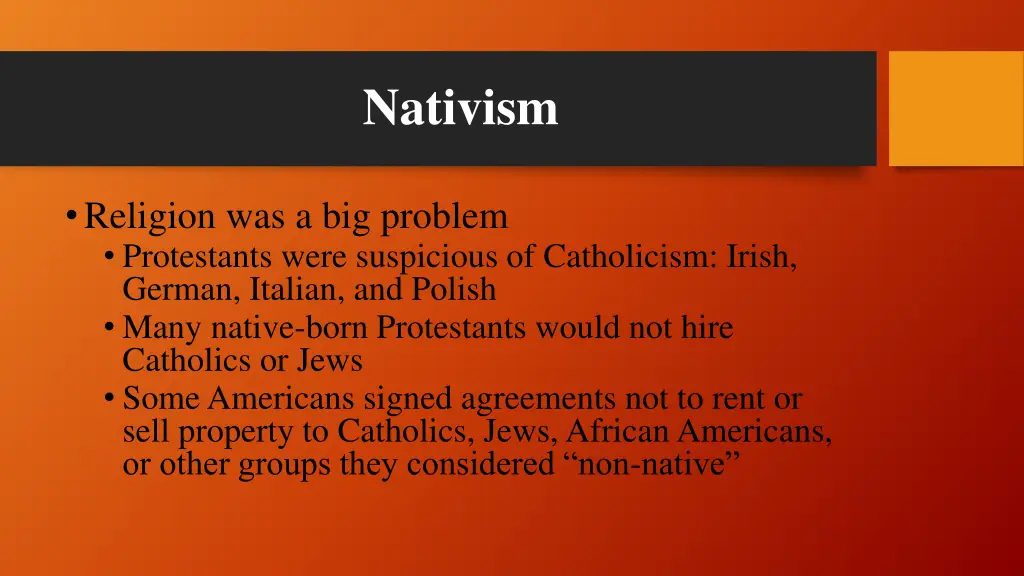 nativism 1