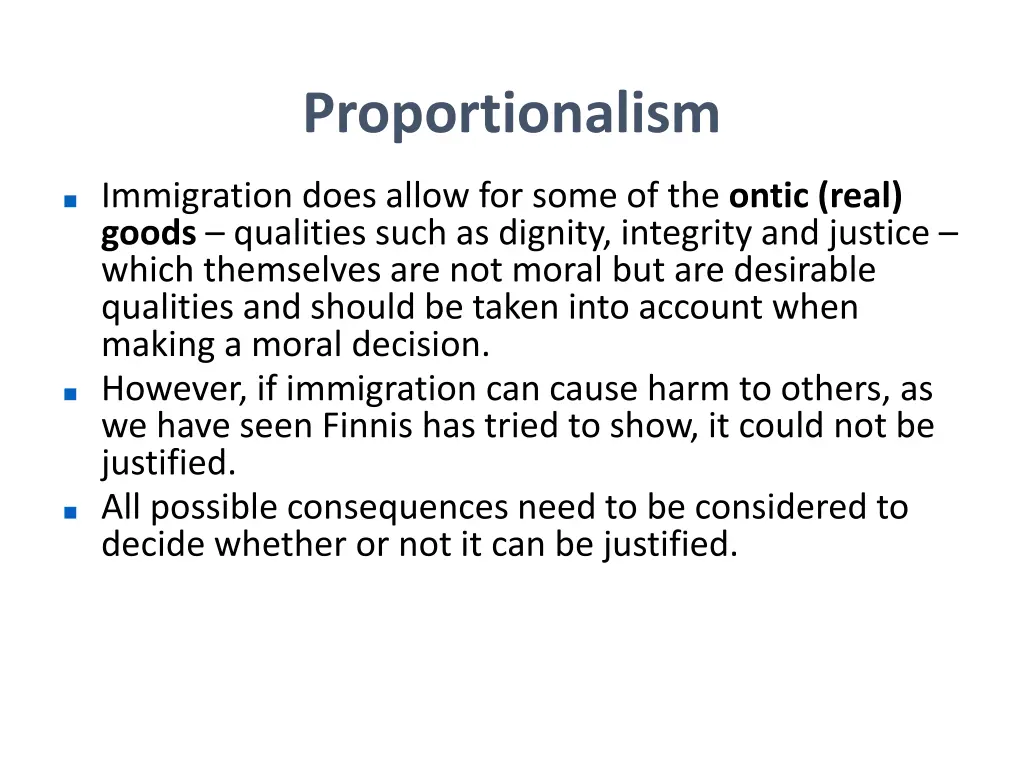 proportionalism