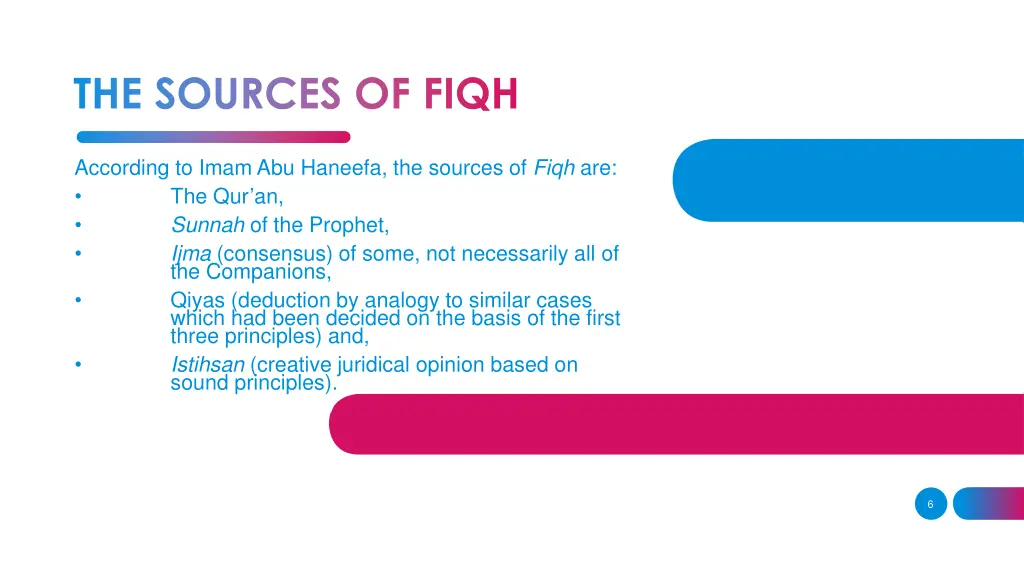 the sources of fiqh