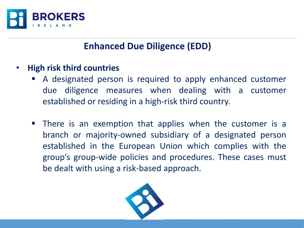 enhanced due diligence edd