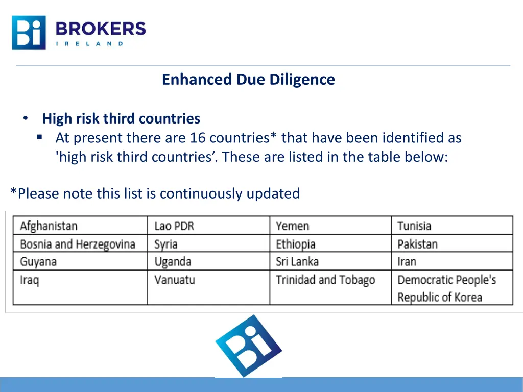 enhanced due diligence