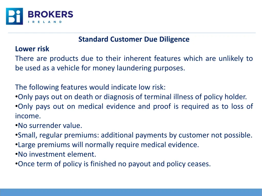 standard customer due diligence