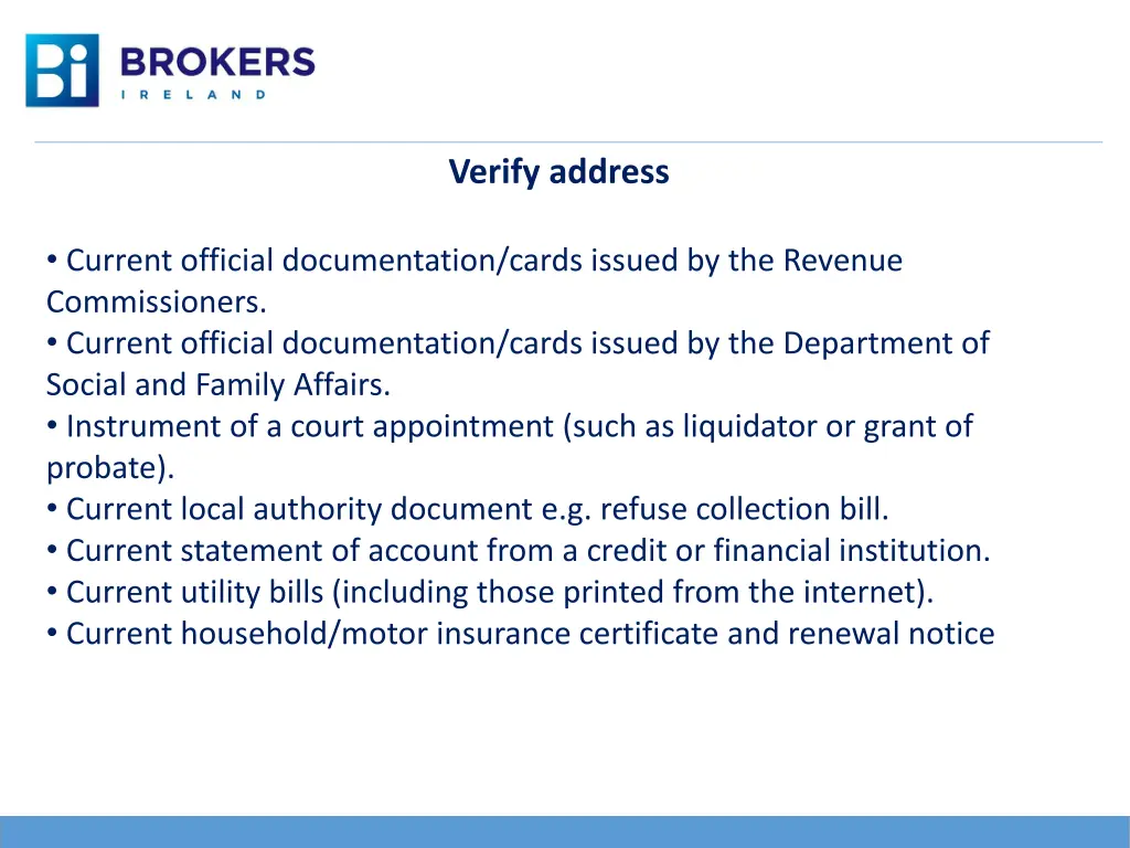 verify address