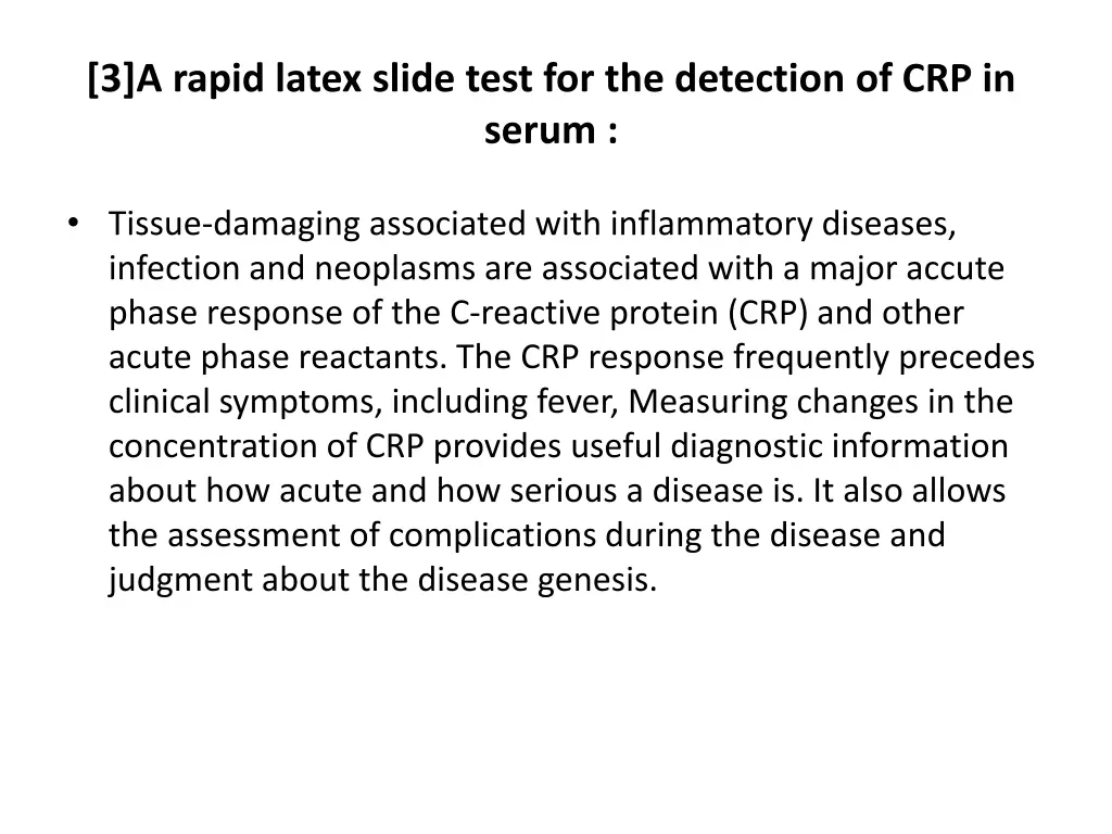 3 a rapid latex slide test for the detection