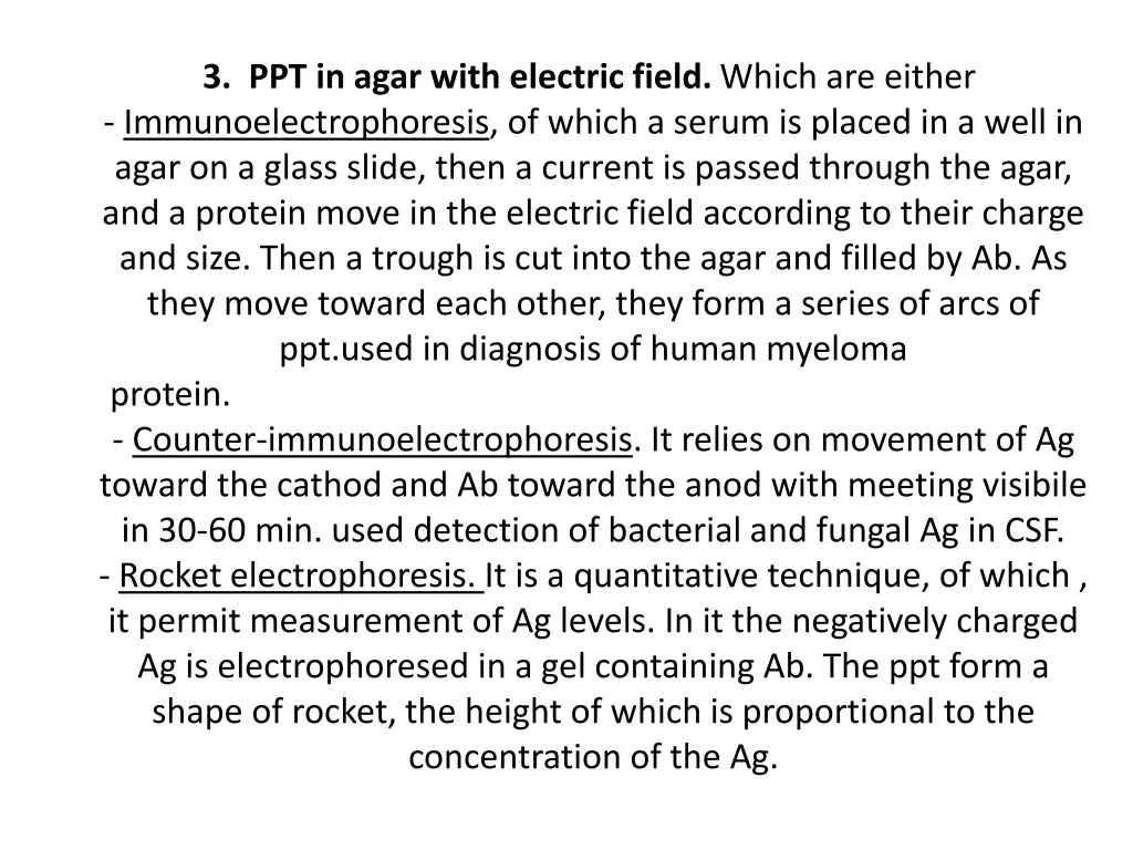 3 ppt in agar with electric field which