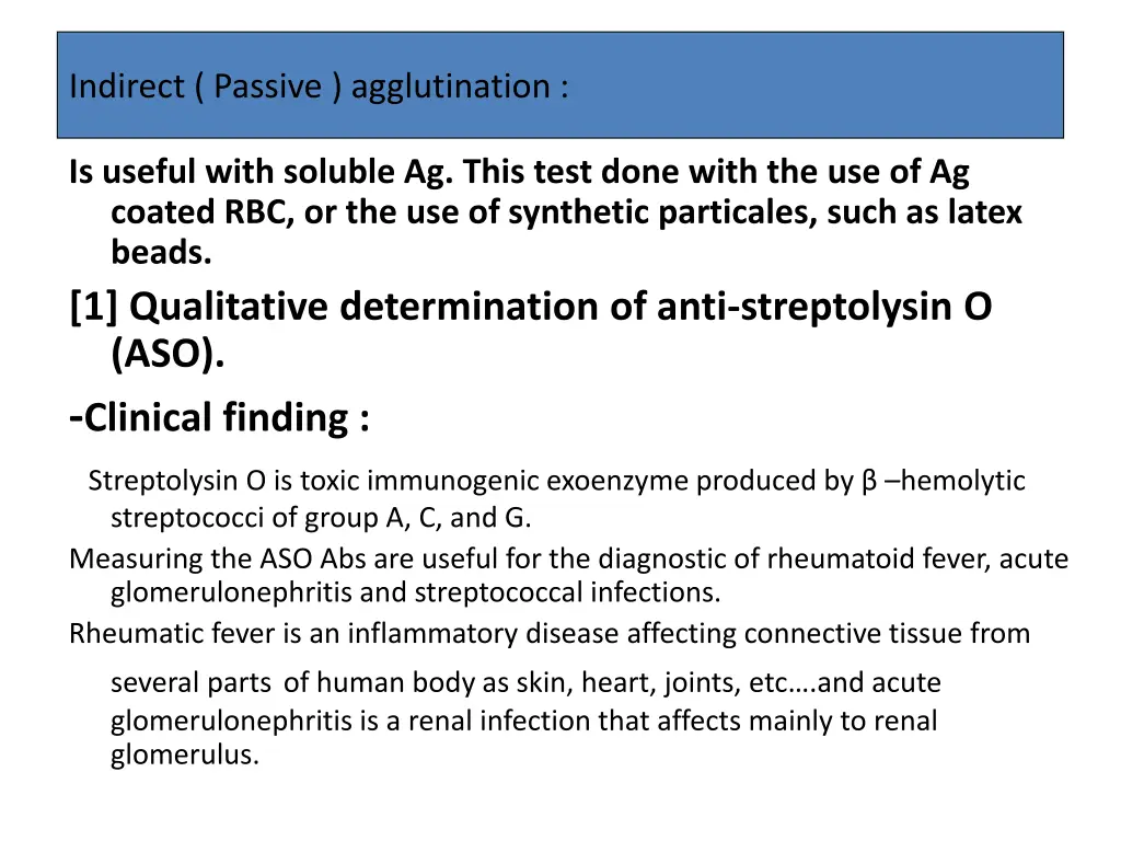 indirect passive agglutination