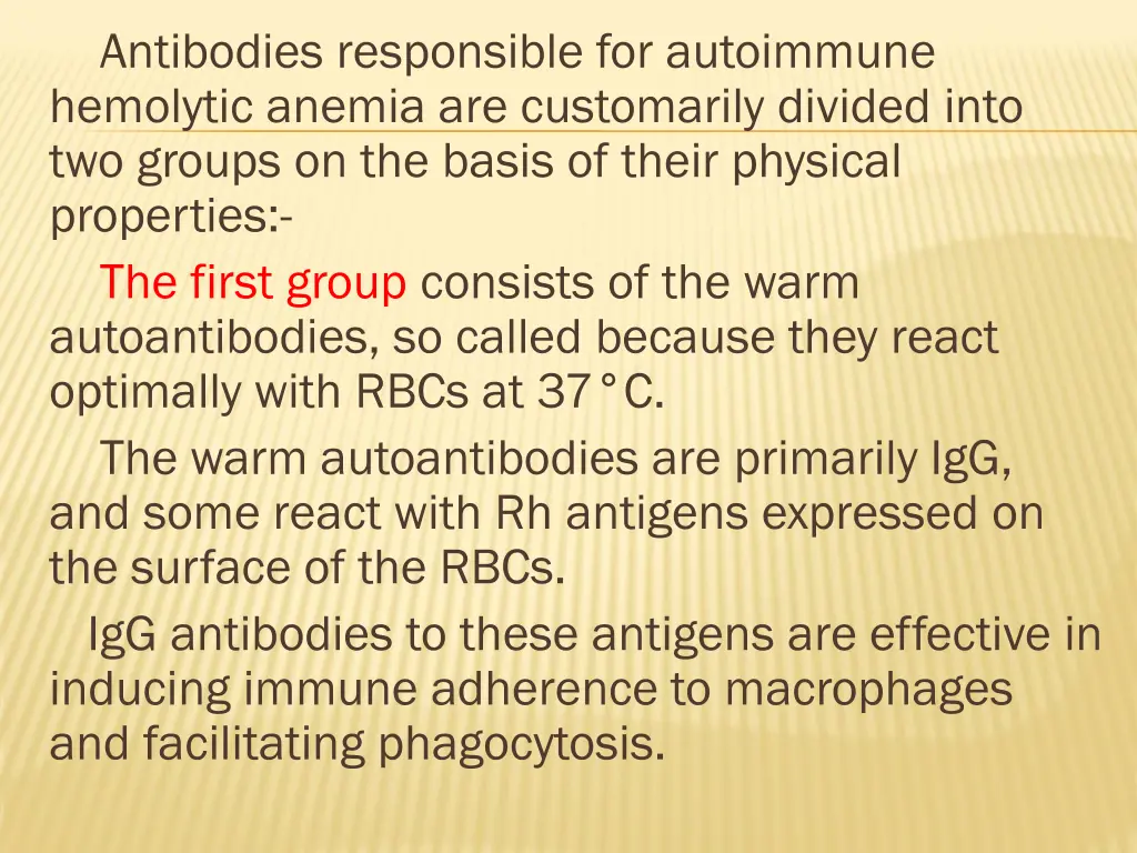 antibodies responsible for autoimmune hemolytic