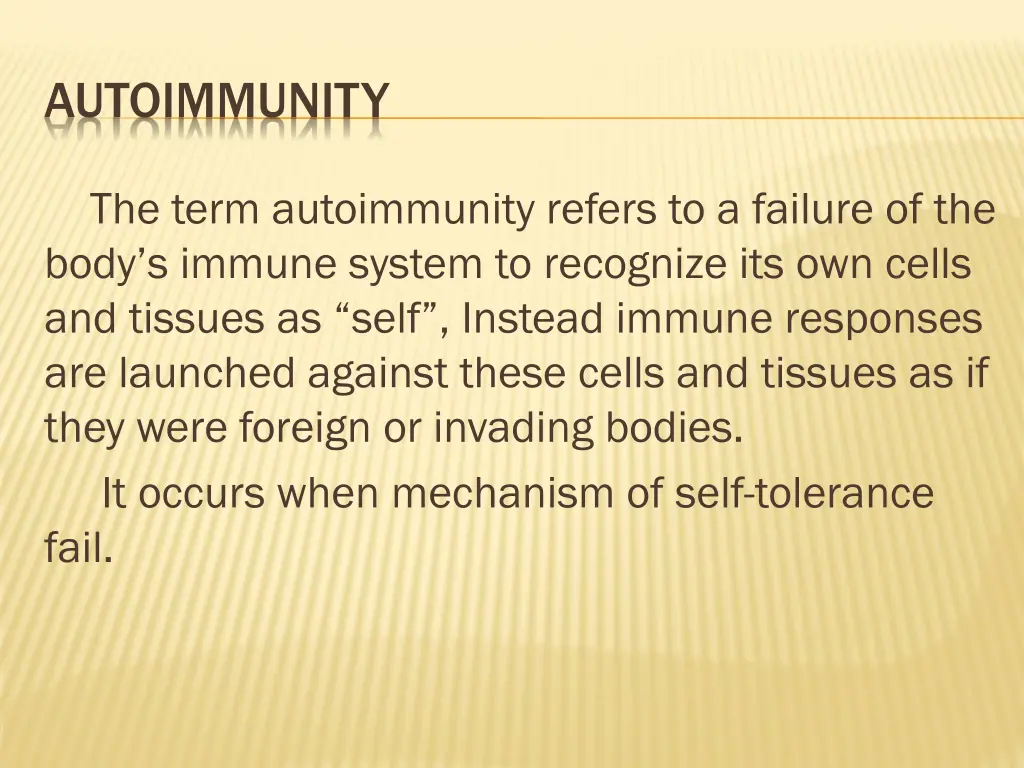 autoimmunity