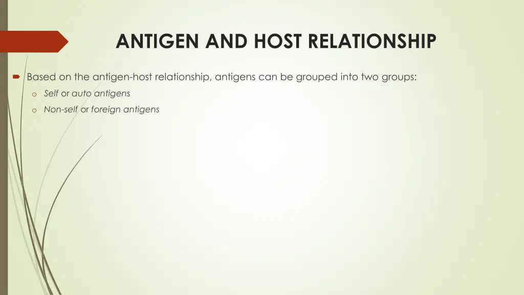 antigen and host relationship