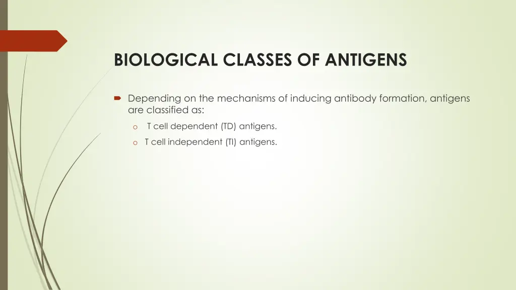 biological classes of antigens