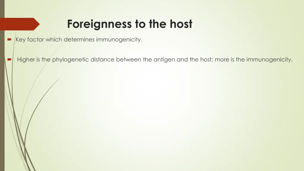 foreignness to the host