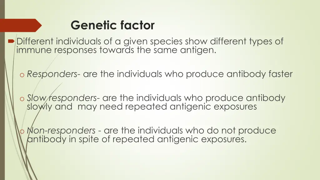 genetic factor