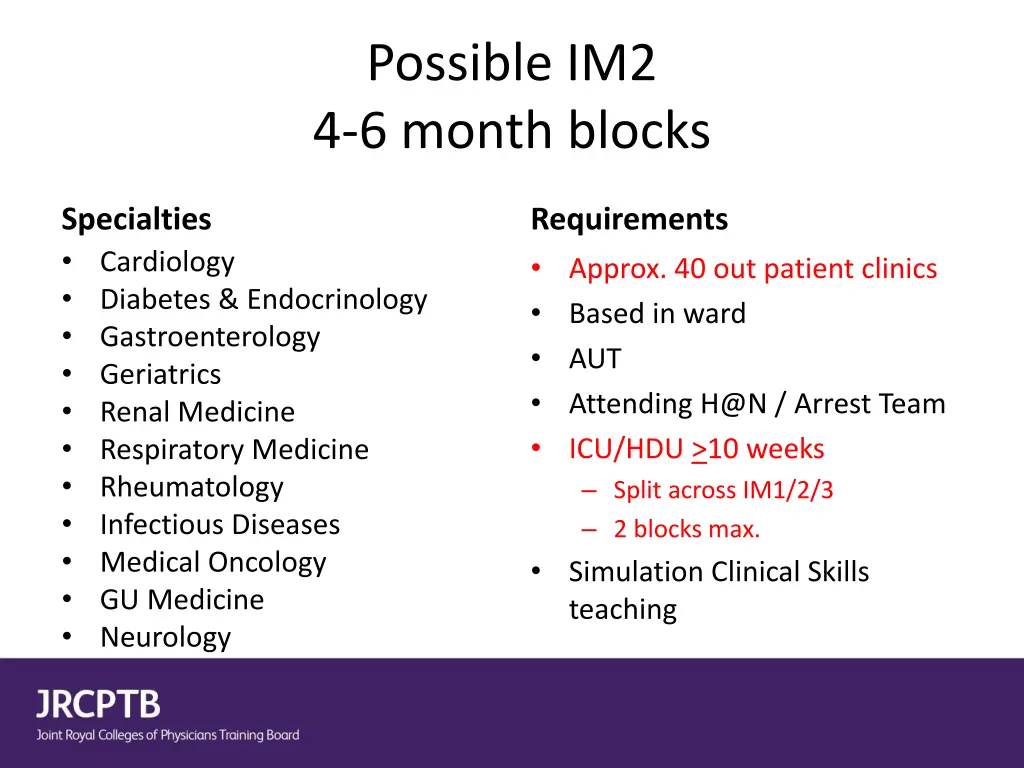 possible im2 4 6 month blocks