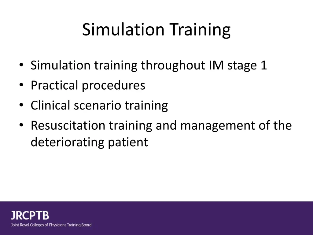 simulation training