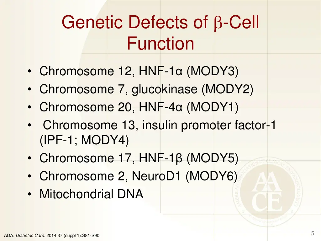 genetic defects of cell function