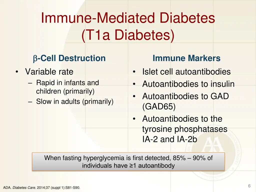 immune mediated diabetes t1a diabetes