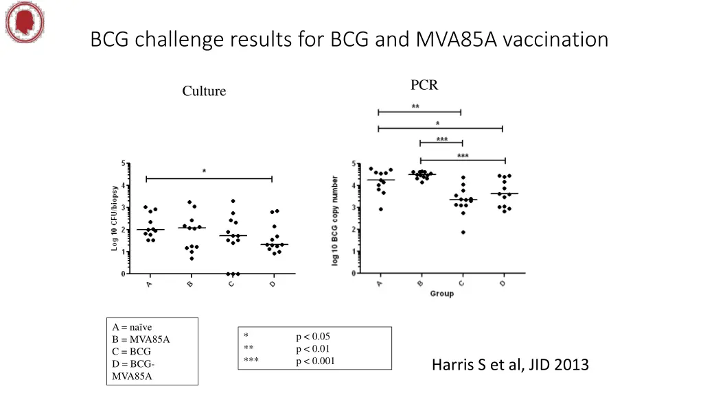 bcg challenge results for bcg and mva85a