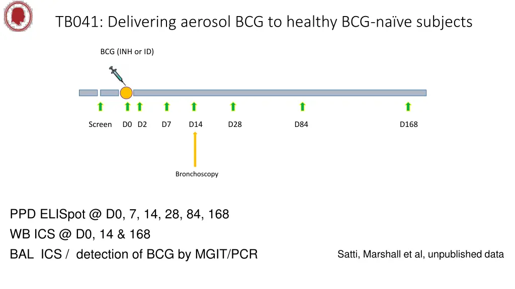 tb041 delivering aerosol bcg to healthy