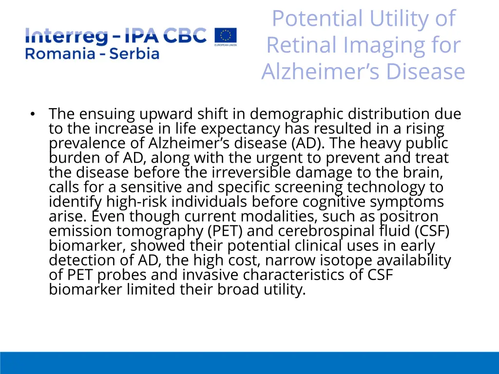 potential utility of retinal imaging