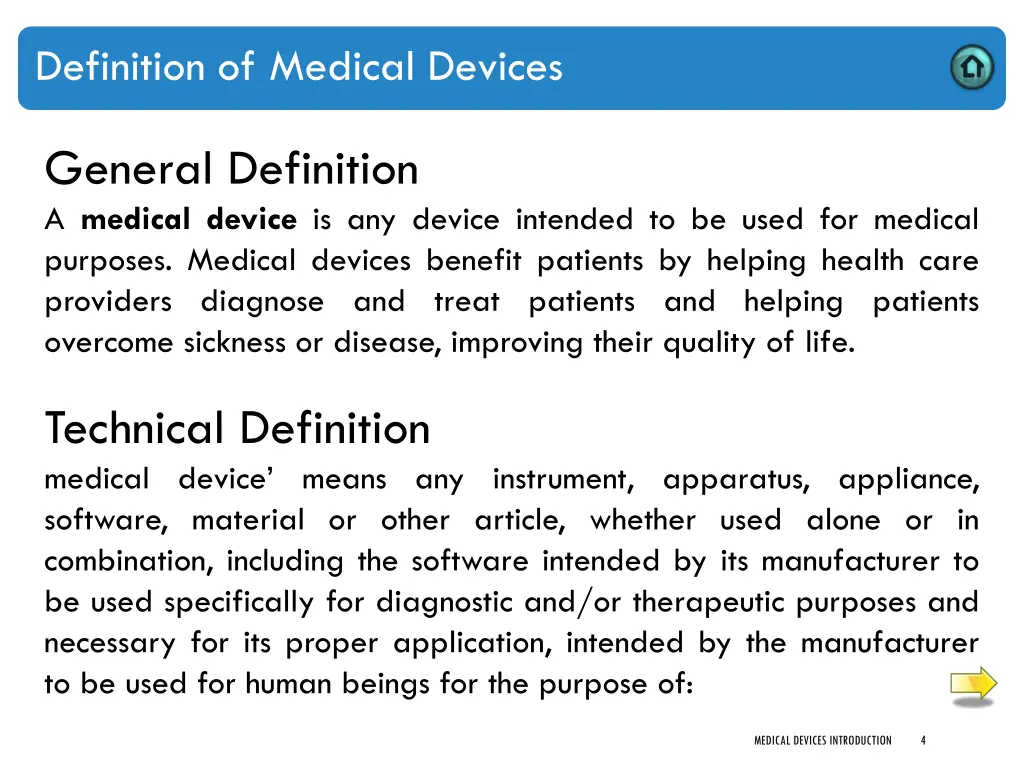 definition of medical devices