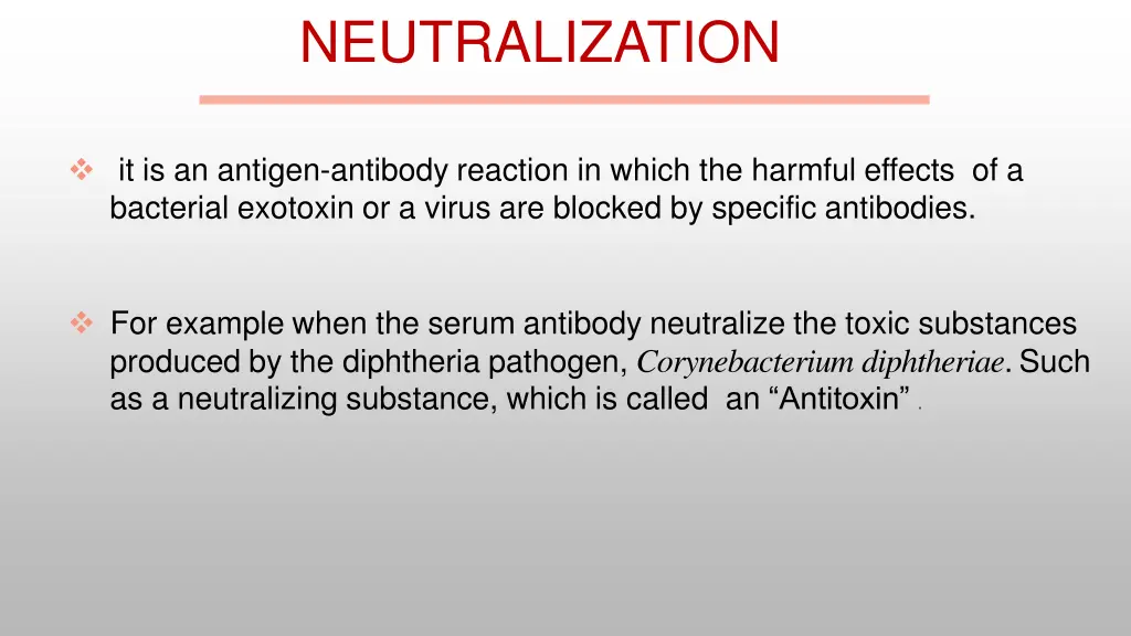 neutralization