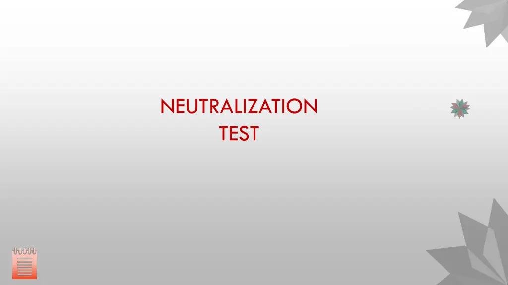 neutralization test